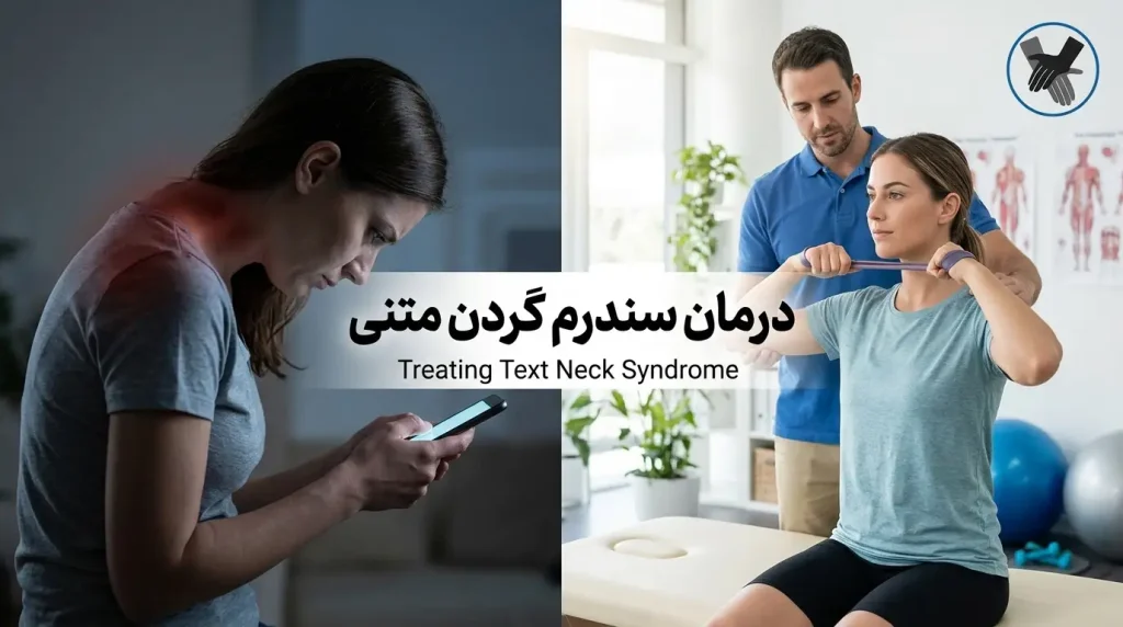 درمان سندرم گردن متنی (Text Neck): 6 ورزش فیزیوتراپی برای کاربران موبایل